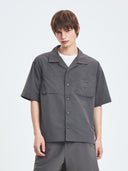 Varsity Vintage Cursive Short Sleeve Work Shirt