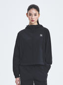 Women's Sportive Varsity Crop Windbreaker
