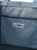 Vintage Lettering Denim Shopper Bag