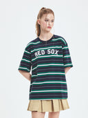 Varsity Stripe Over Fit T-shirt