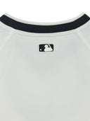 Sportive Varsity Woven Mesh Blocking T-shirt