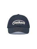 Vintage Denim Curve Logo Unstructured Ballcap