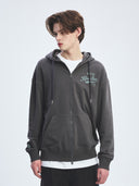 Varsity Vintage Graphic Mega Overfit Hood Zip Up