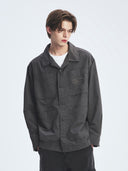 Varsity Vintage Cursive Long Sleeve Work Shirt
