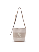 Varsity Lettering Canvas Bucket Bag