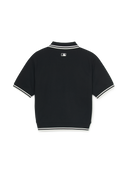 Women's Basic Crop Polo T-shirt