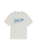 Monogram Denim Cursive Artwork T-shirt