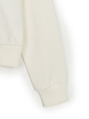 Basic Small Logo Waffle Crop Hood Zip Up
