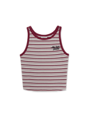 Women's Stripe Sleeveless T-shirt
