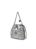 Basic Quilting PU Mini Bucket Cross Bag