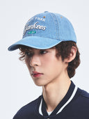 Color Denim Unstructured Ball Cap