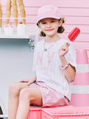 Varsity Girl's Striped T-shirt Set