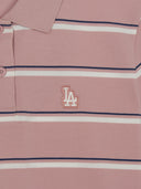 Women's Varsity Stripe Crop Polo T-Shirts