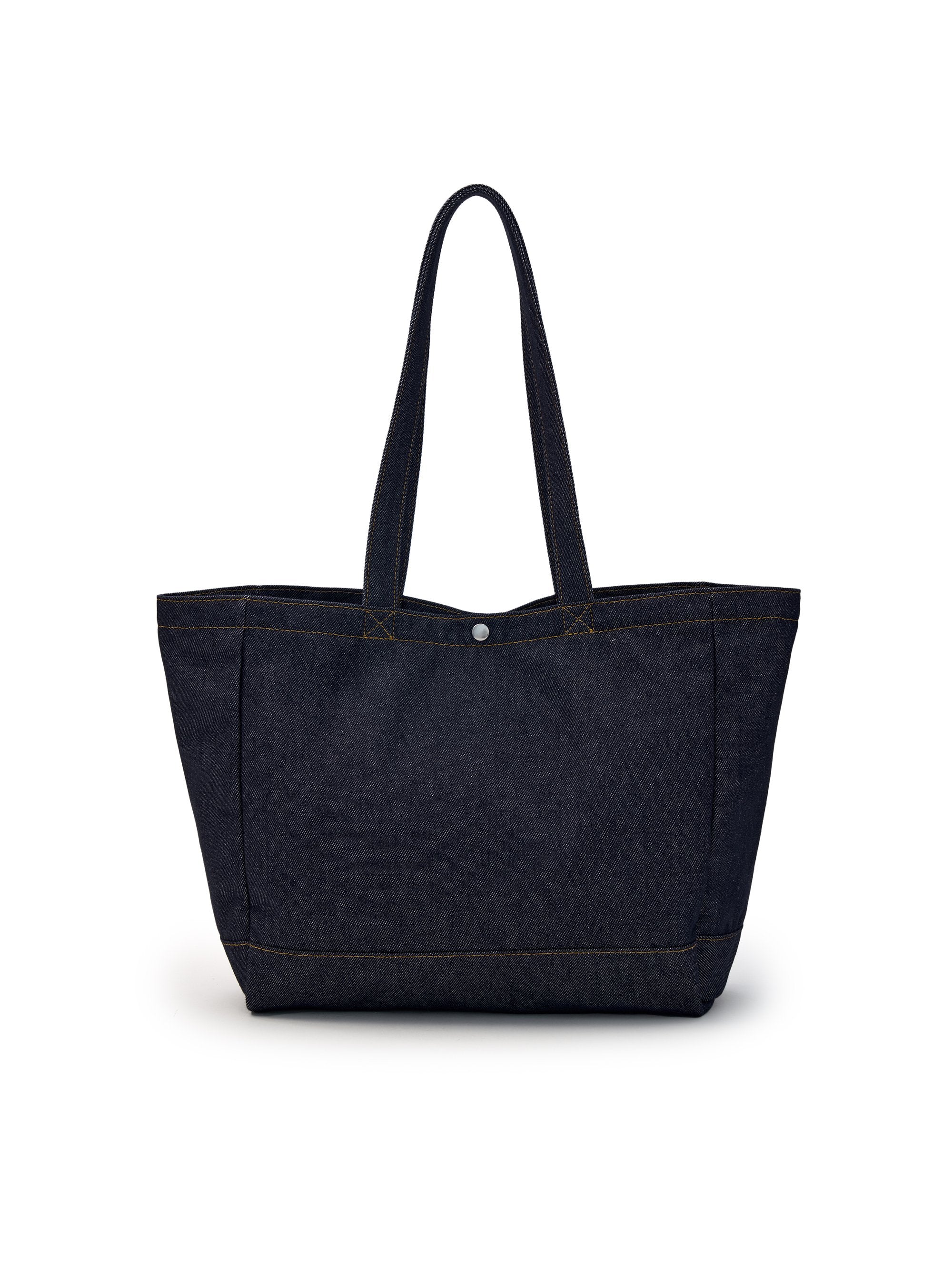 Vintage Lettering Denim Shopper Bag – MLB