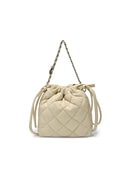 Basic Quilting PU Mini Bucket Cross Bag