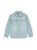 Basic Big-lux Jersey Denim Shirt