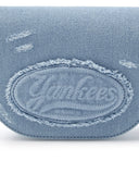 Cursive Vintage Denim Cross Bag
