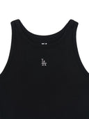 Women's Basic Small Logo Slim Crop Sleeveless T-shirts