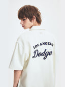 Varsity Logo Short Sleeve Denim Shirts