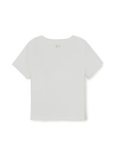 Women's Basic Lace Square Neck Slim Semi Crop T-shirts