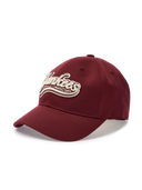Varsity Cursive Fluffy Logo Unstructured Ball Cap