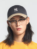 Varsity One Point Logo Color Block Unstructured Ball Cap