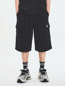 Basic Small Logo One Tuck Cargo Bermuda Pants