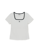 Women's Basic Square Neck Slim Fit T-shirt
