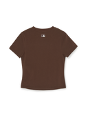 Women's Cut Out Detail Slim Semi Crop T-Shirts