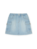 Megagram Cargo Denim Skirt