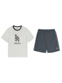 Varsity Striped T-shirt Set