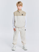 Basic Outdoor Waffle Vest Long Slv 3 Set