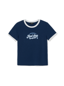 Women's Varsity Lettering Slim Slub Ringer T-Shirts