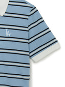 Women's Varsity Stripe Crop Polo T-shirt