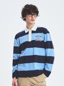 Varsity Stripe Long Sleeves Polo T-shirt