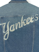 Mlb Hannam Vintage Lettering Denim Trucker Jacket