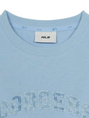 Women's Denimlike Lettering Big Lux Crop T-shirt