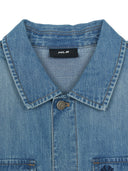 Varsity Vintage Slub Short Sleeve Denim Work Shirt