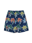 SPORTIVE ZIP-UP RASHGUARD BOARD SHORTS SET