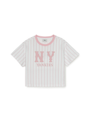 Varsity Girl's Striped T-shirt Set