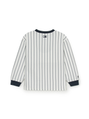 Varsity Striped Baseball Long Slv T-shirt