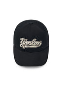 Varsity Cursive Fluffy Logo Unstructured Ball Cap