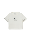 Women's Basic Coopers Logo Slim Crop T-shrts