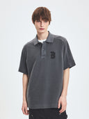 Basic Washing Over Fit Polo T-shirt