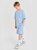 [cool Field] Sportive Basic Woven Pocket T-shirt Set