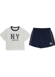 Varsity Girl's Striped T-shirt Set