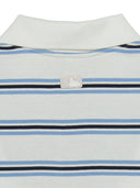 Women's Varsity Stripe Crop Polo T-shirt