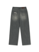 Women's Varsity Logo Wide Denim Pants