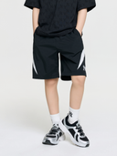 Sportive Varsity Mesh-Blocking Shorts(Set)