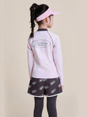 Varsity Girls Zip Up Rash Guard Set Up